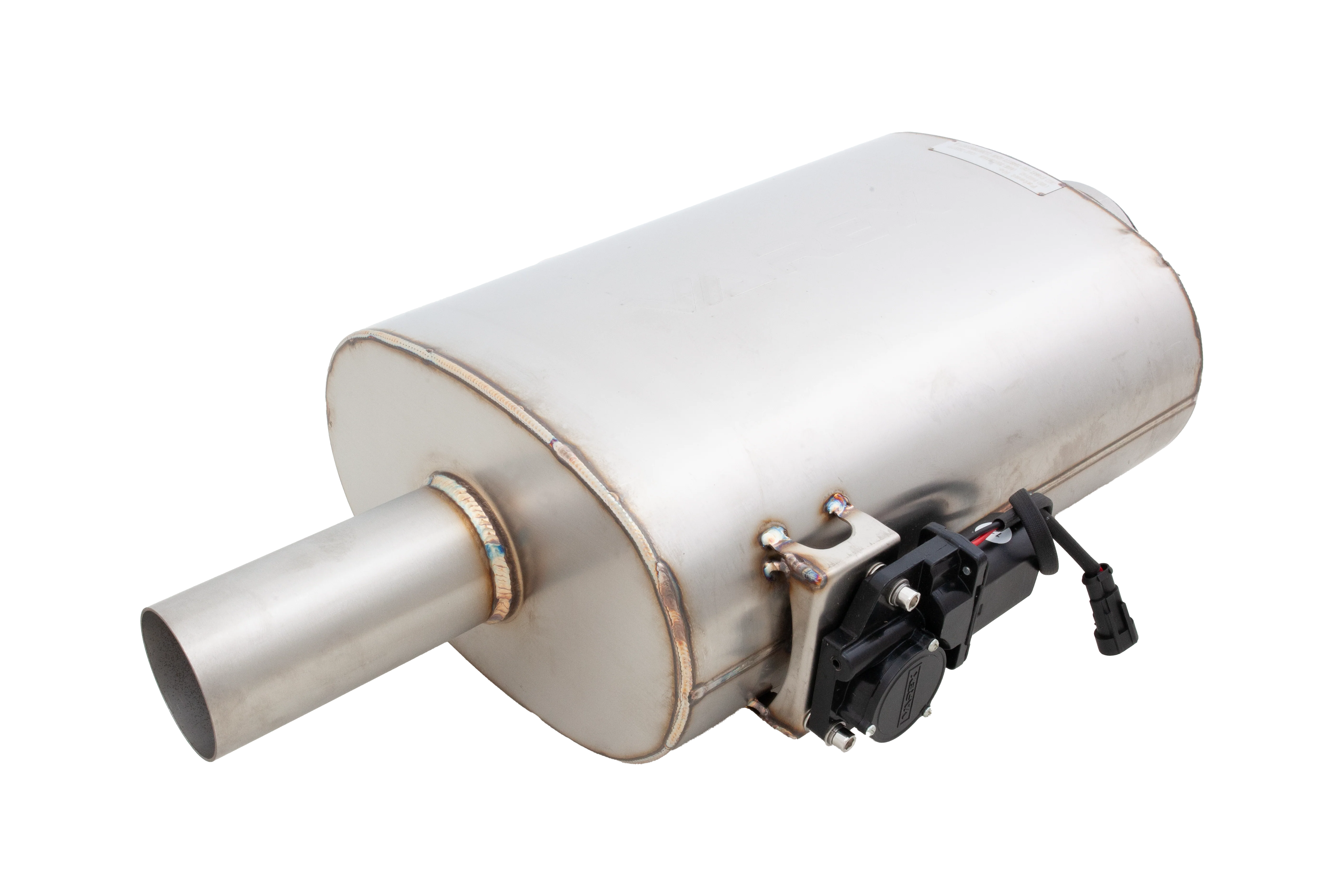 2.5 Inch Varex Valved Muffler with Side Mount Motor