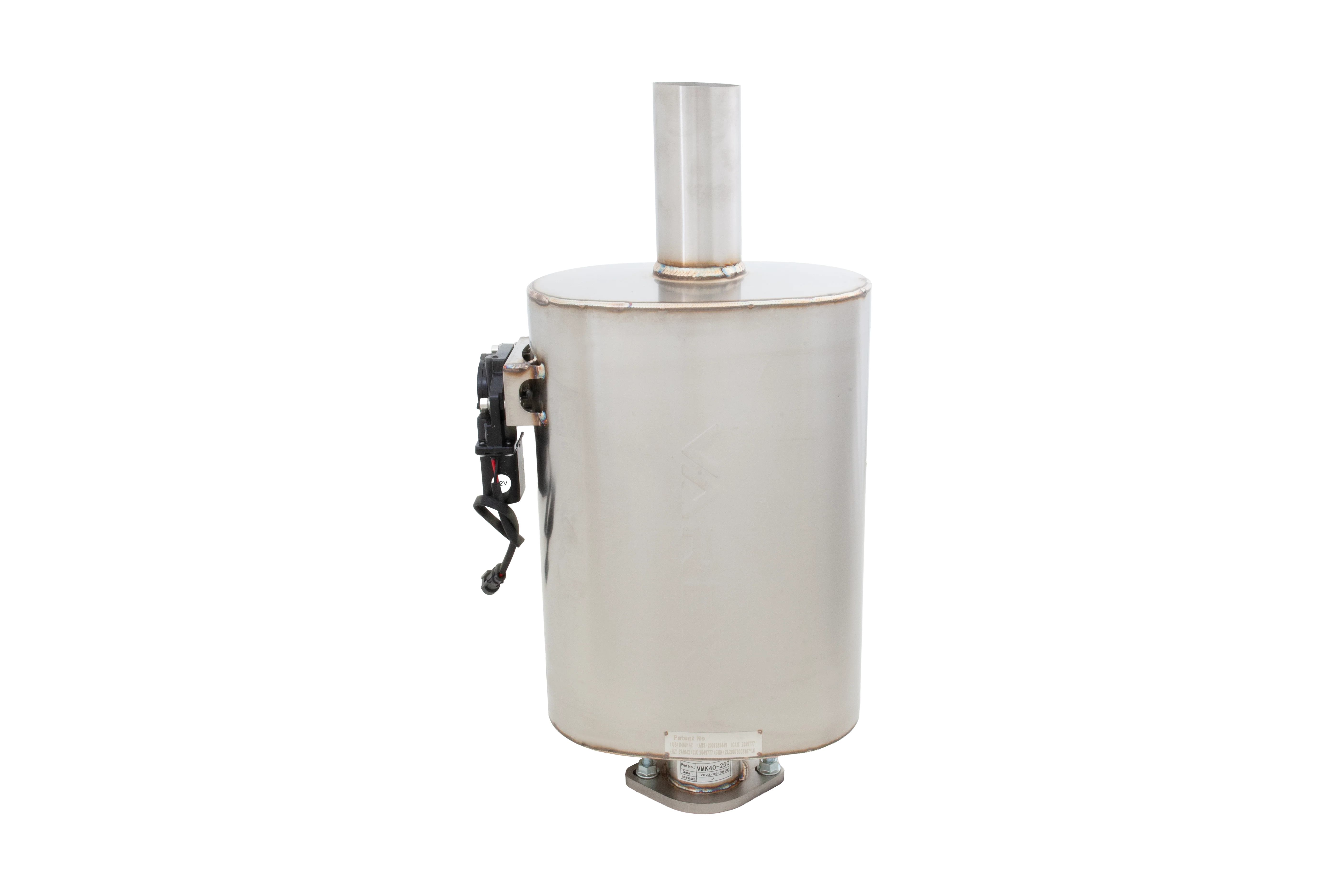 2.5 Inch Varex Valved Muffler with Side Mount Motor - Image 3