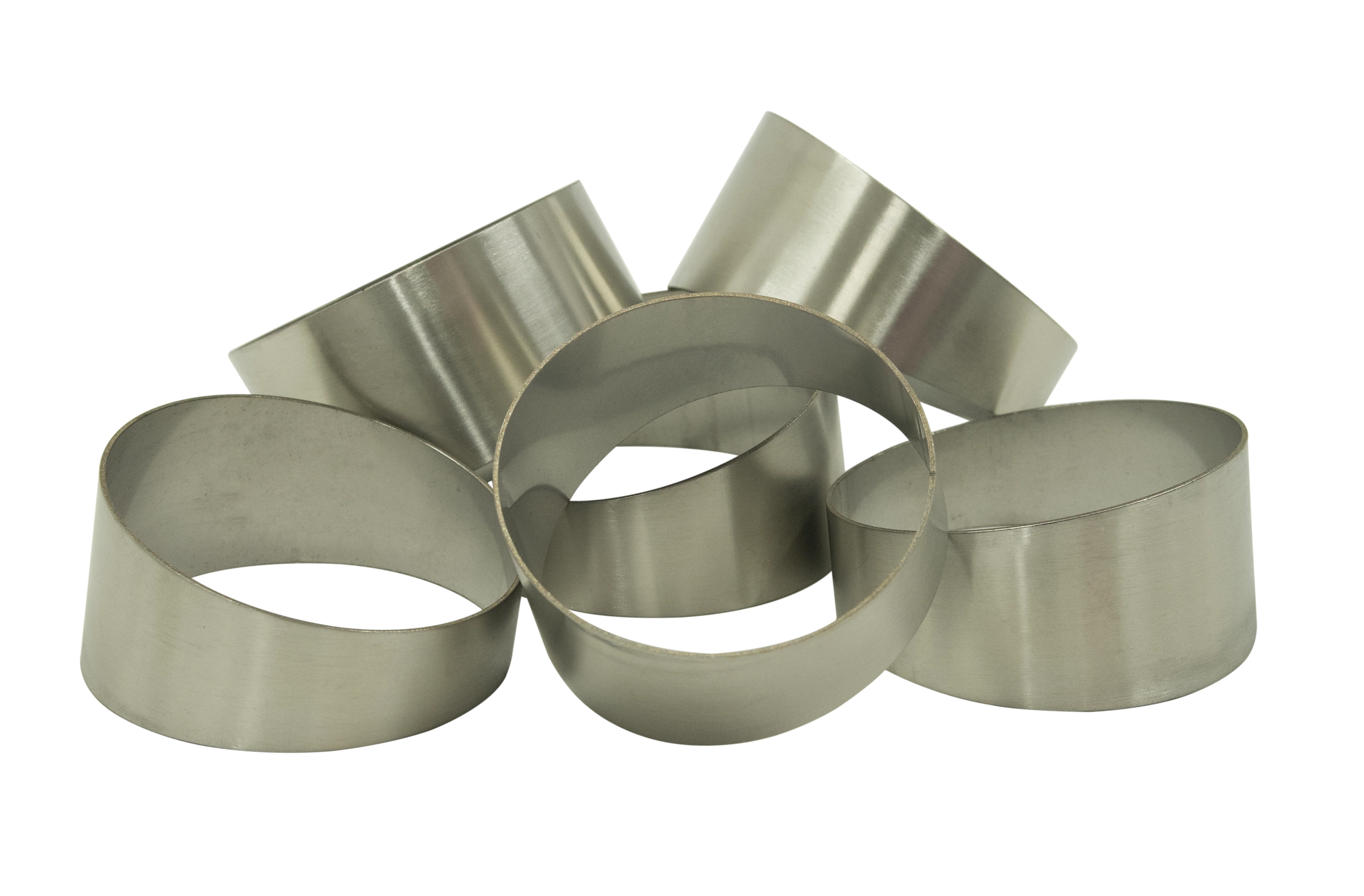 3.5inch Pie Cuts Brushed Stainless Steel 45' 1.5D