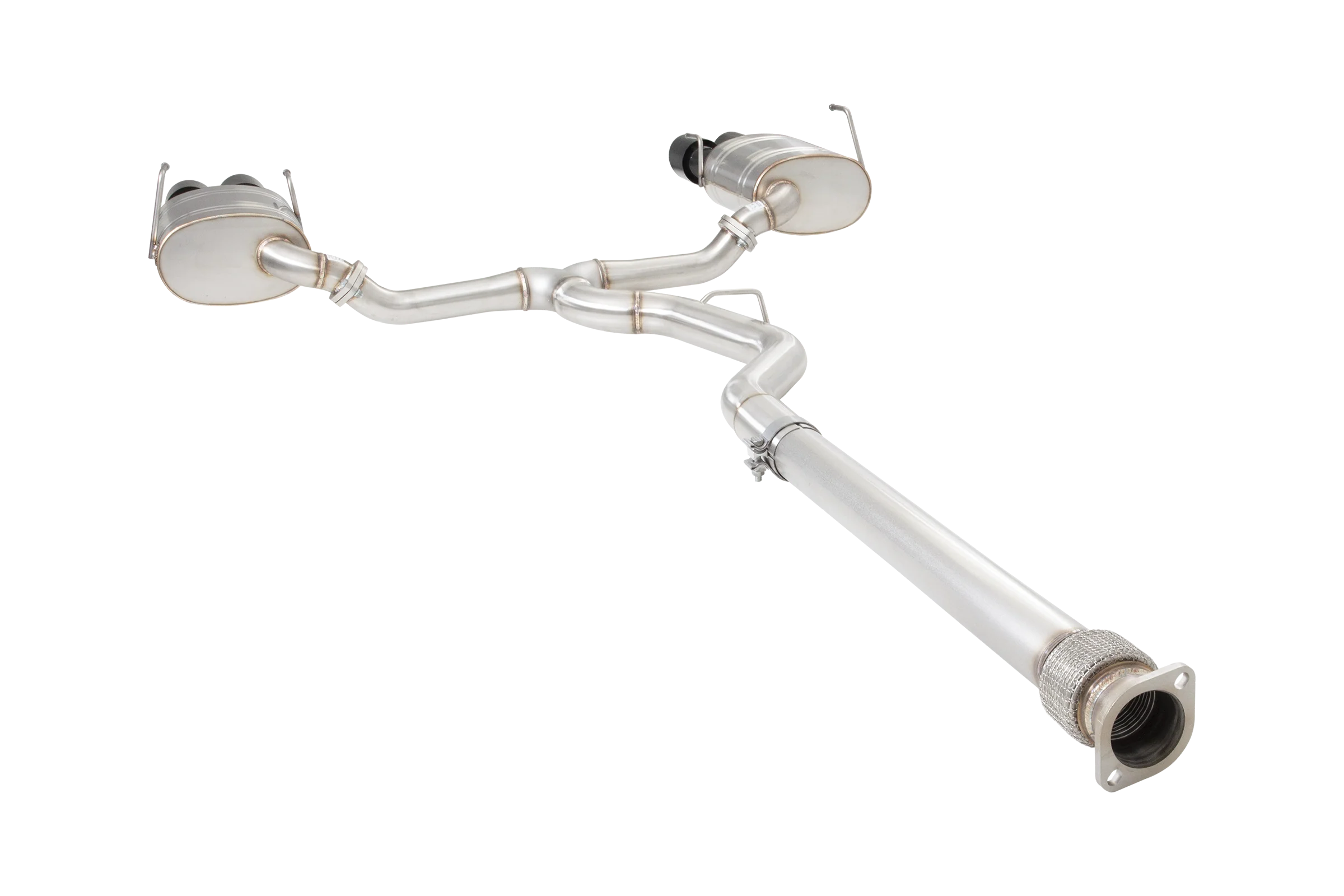 Subaru WRX Sedan VB Cat Back Exhaust System with Black Tips - Image 4