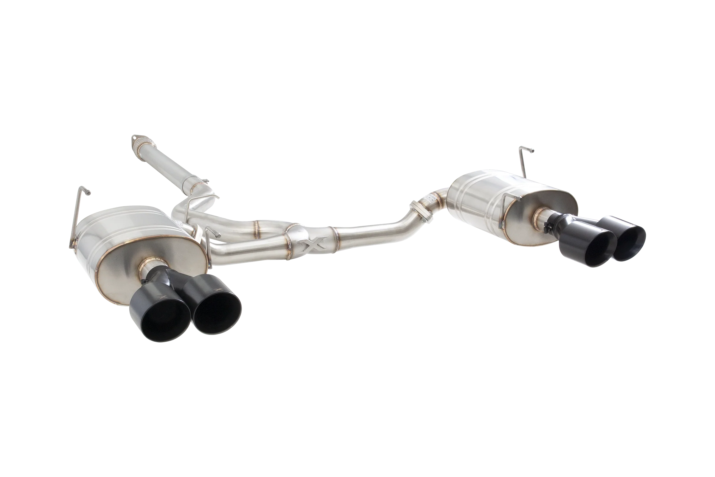 Subaru WRX Sedan VB Cat Back Exhaust System with Black Tips - Image 5