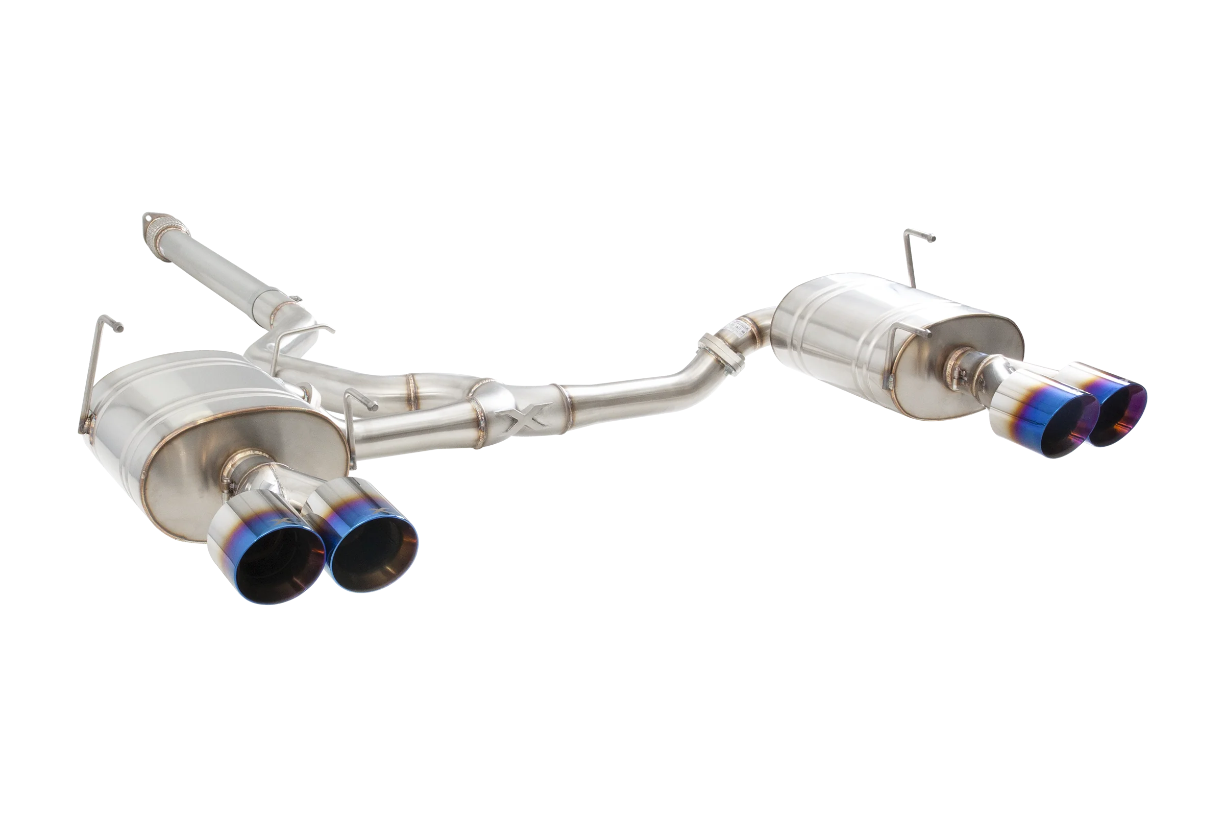 Subaru WRX Sedan VB Cat Back Exhaust System with Burnt Blue Tips - Image 5