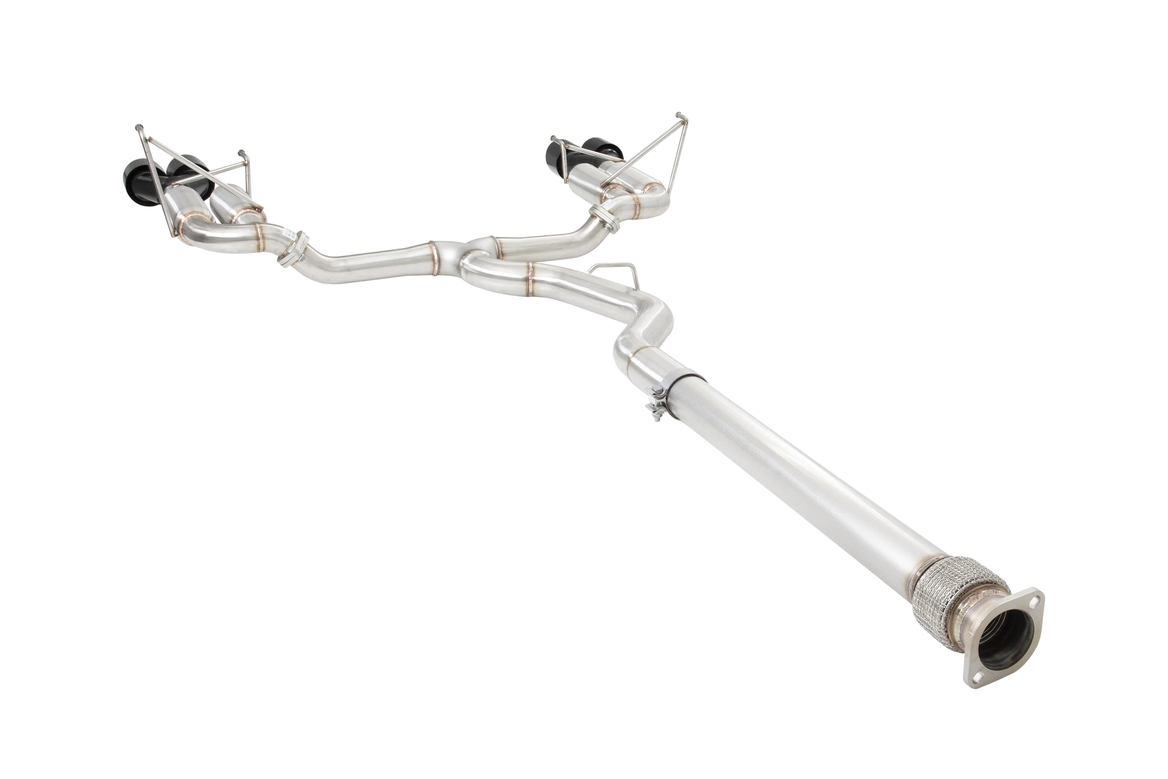 Subaru WRX Sedan VB Race Cat Back Exhaust System with Black Tips - Image 3