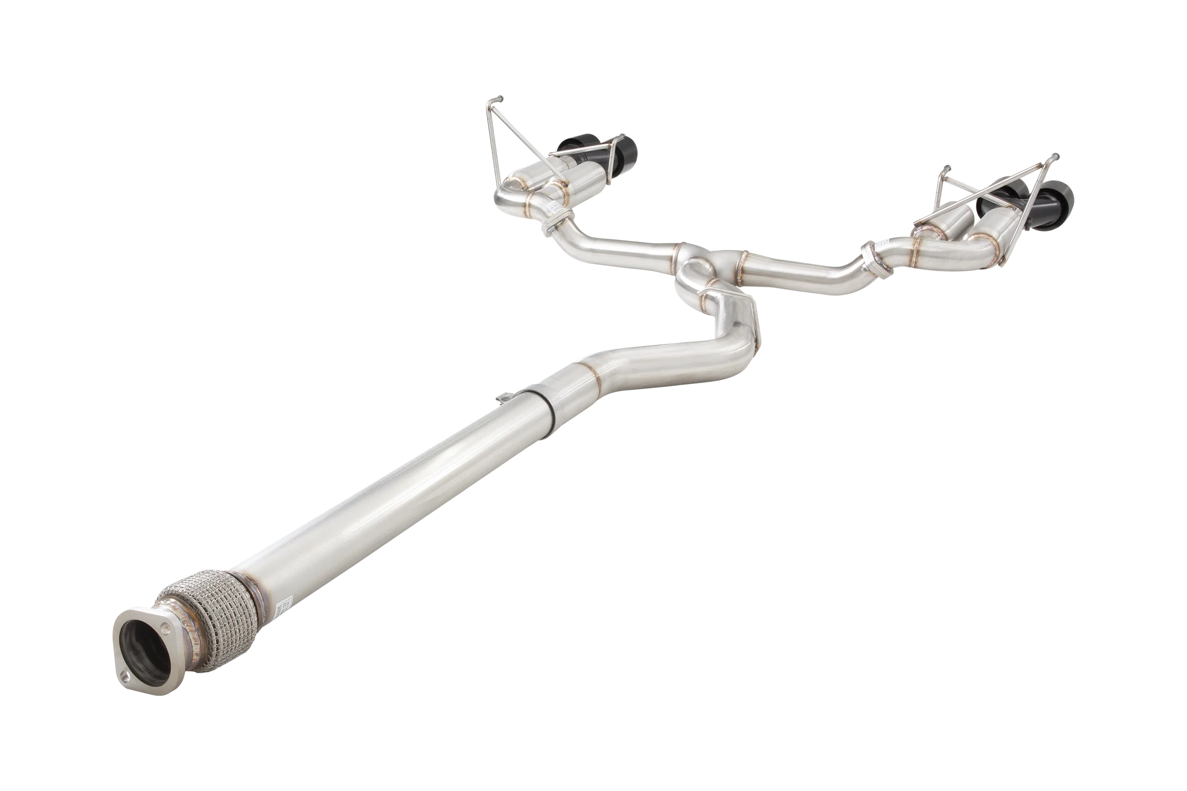 Subaru WRX Sedan VB Race Cat Back Exhaust System with Black Tips - Image 5