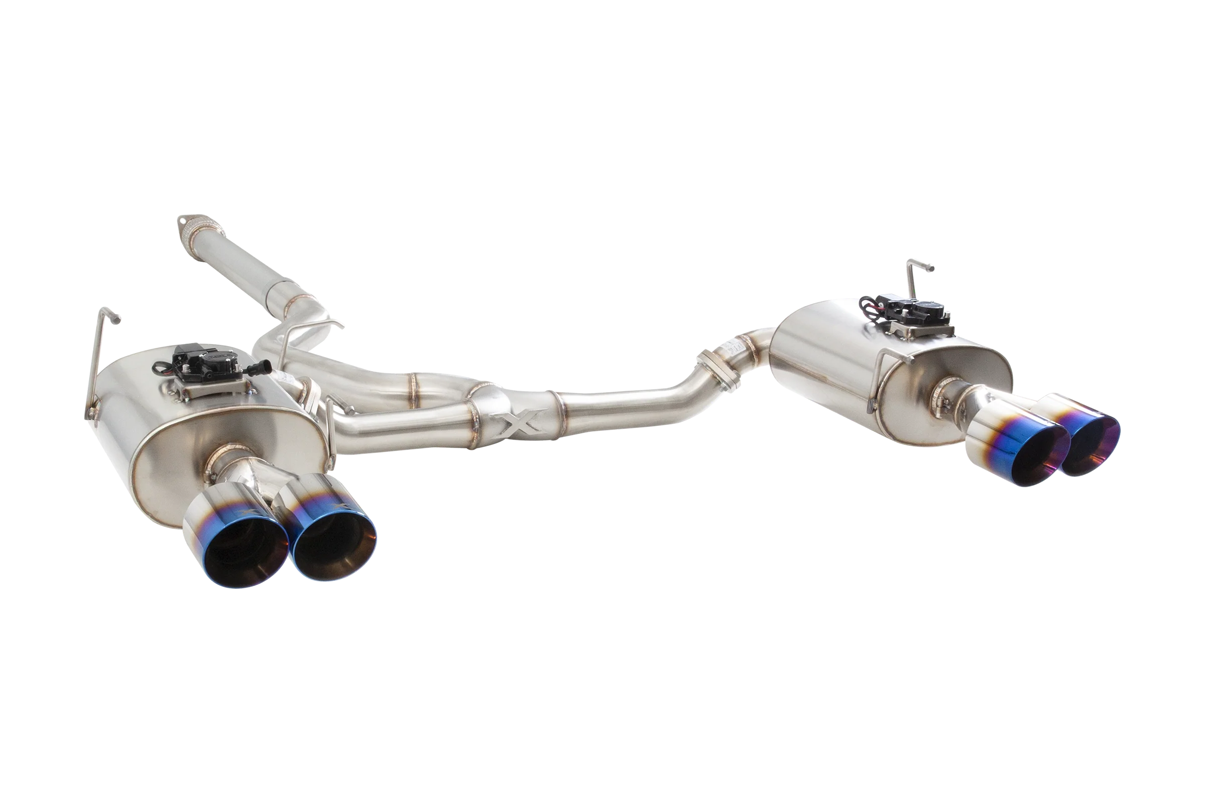 SUBARU WRX SEDAN VB Varex WR Valved Cat Back Exhaust System with Burnt Blue Tips