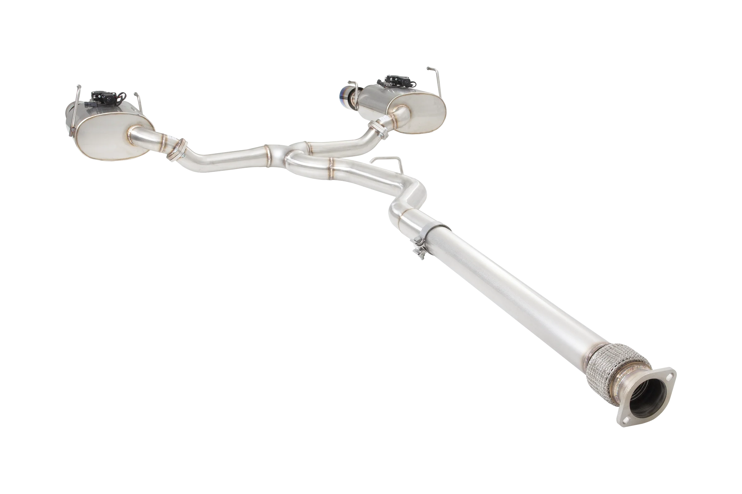 SUBARU WRX SEDAN VB Varex WR Valved Cat Back Exhaust System with Burnt Blue Tips - Image 2