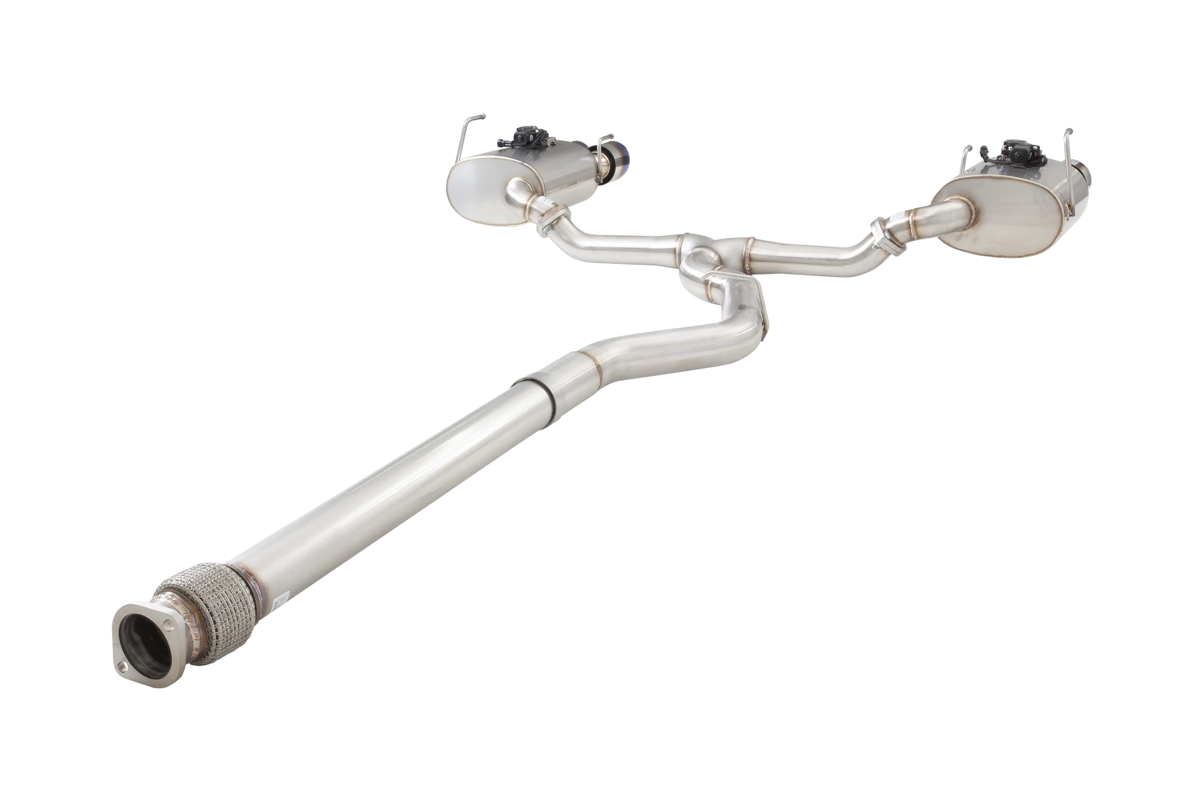 SUBARU WRX SEDAN VB Varex WR Valved Cat Back Exhaust System with Burnt Blue Tips - Image 4