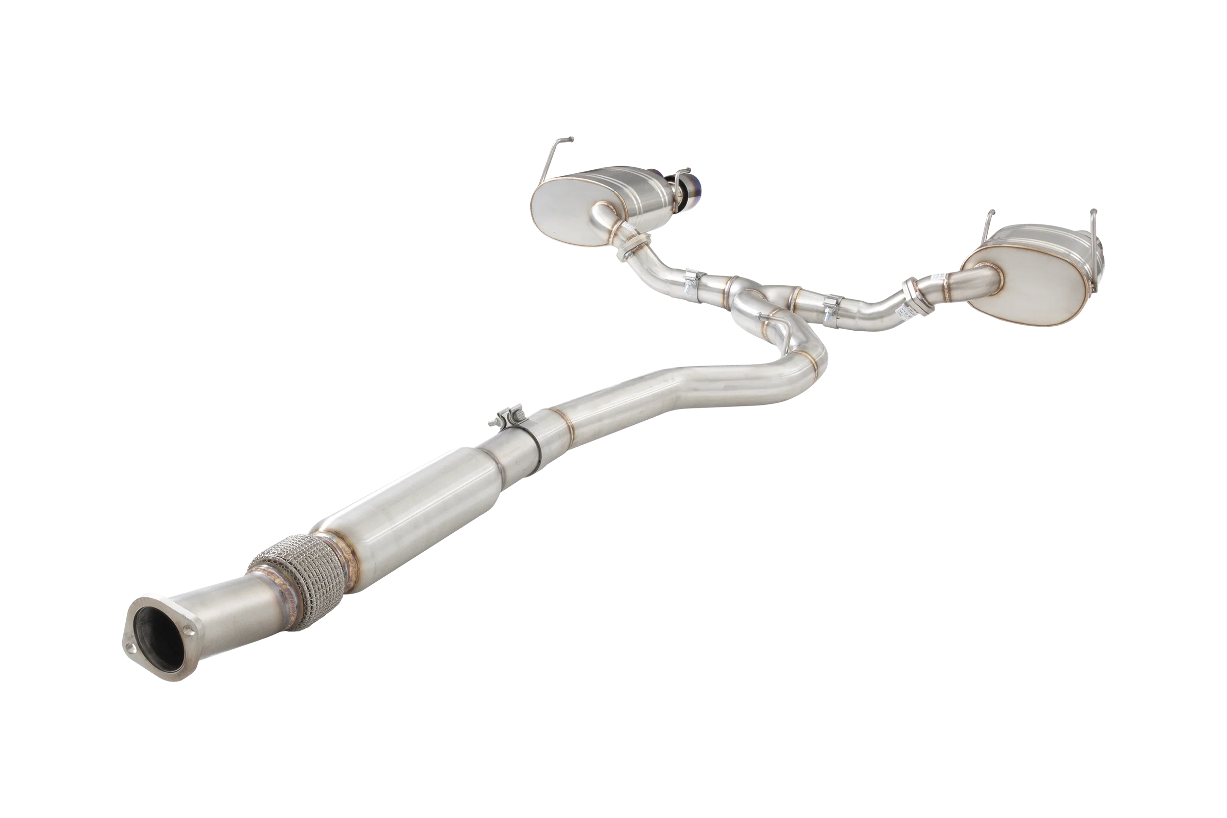 Subaru WRX STI G3 VA Sedan Cat Back Exhaust with Burnt Blue Tips - Image 4