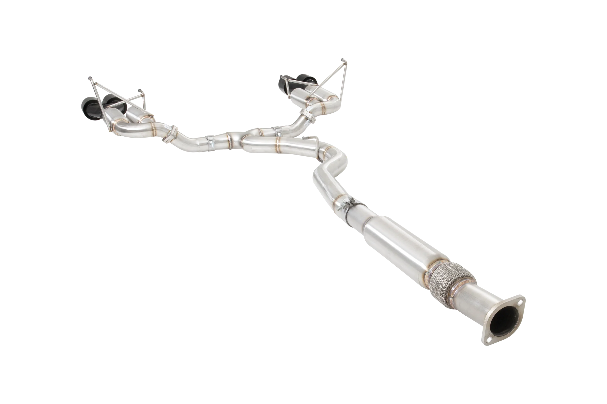 Subaru WRX STI G3 VA Sedan Race Cat Back Exhaust with Black Tips - Image 3