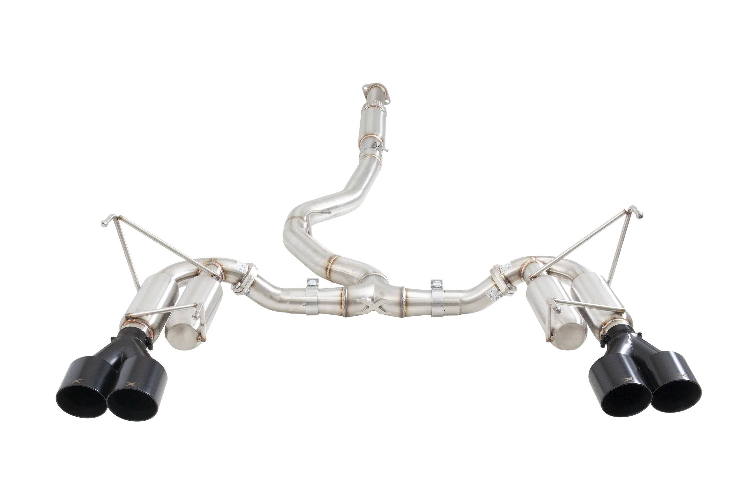 Subaru WRX STI G3 VA Sedan Race Cat Back Exhaust with Black Tips - Image 4