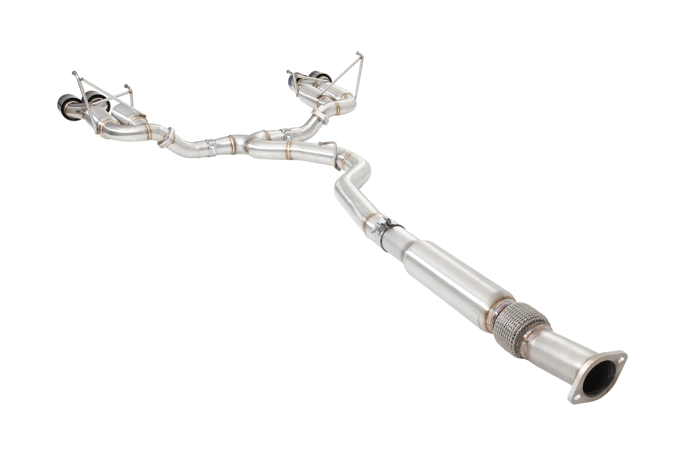 Subaru WRX STI G3 VA Sedan Race Cat Back Exhaust with Burnt Blue Tips - Image 5