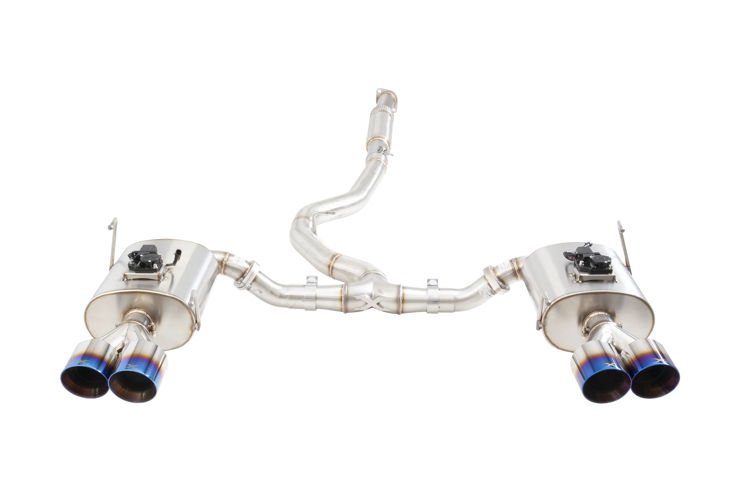 Subaru WRX / STI G3, VA Sedan WR Varex Valved Cat Back Exhaust with Burnt Blue Tips - Image 4