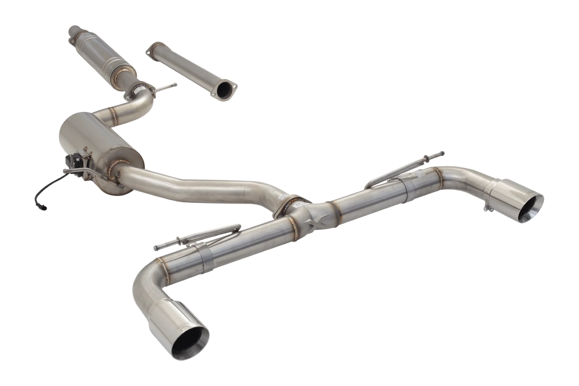 VW Golf GTI MK 7 To 8 Cat Back Exhaust System With Varex Valved Muffler - Image 5