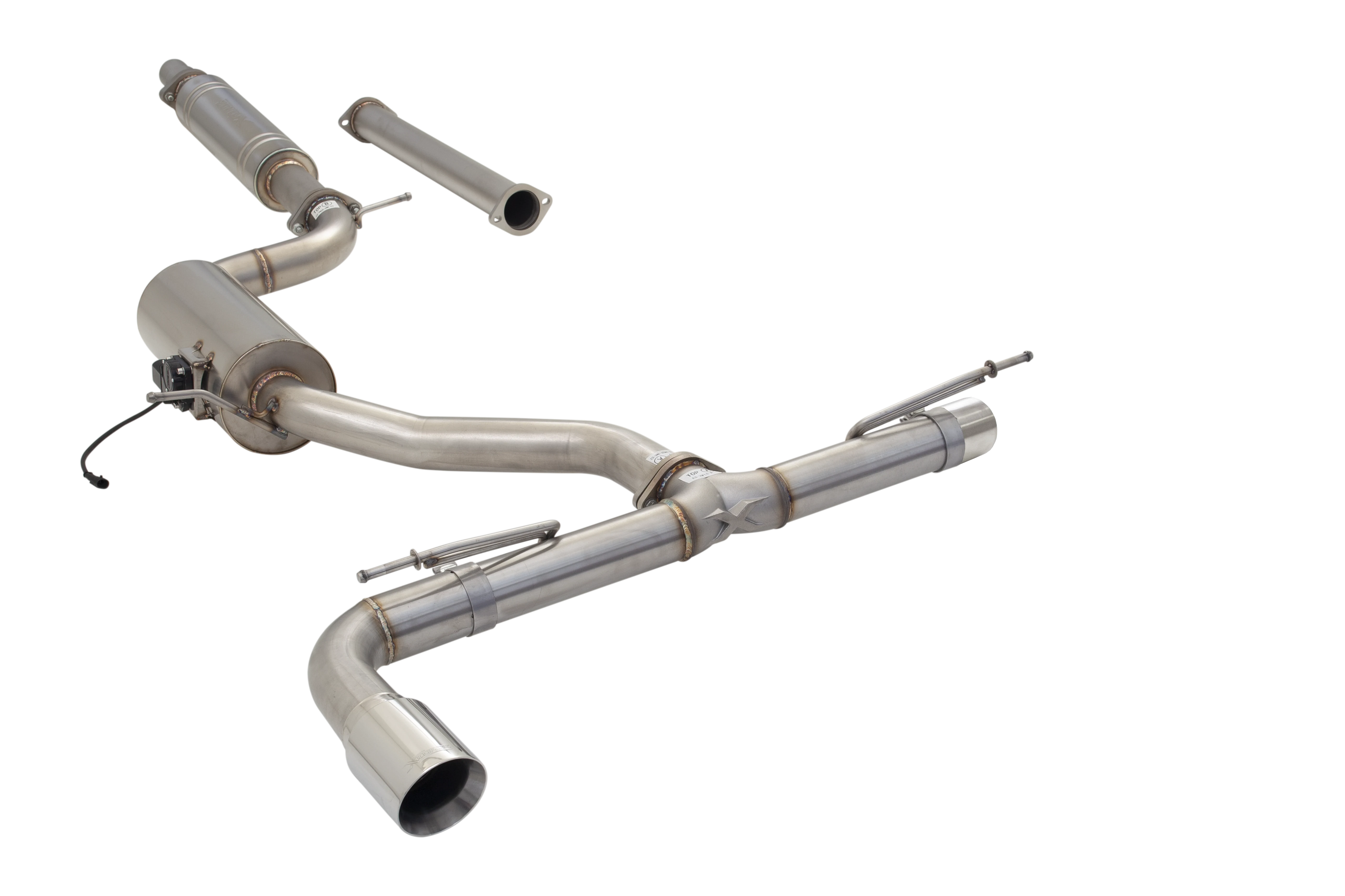 VW Golf TSI MK7 to MK8 Varex Valved Cat Back Exhaust System - Image 2