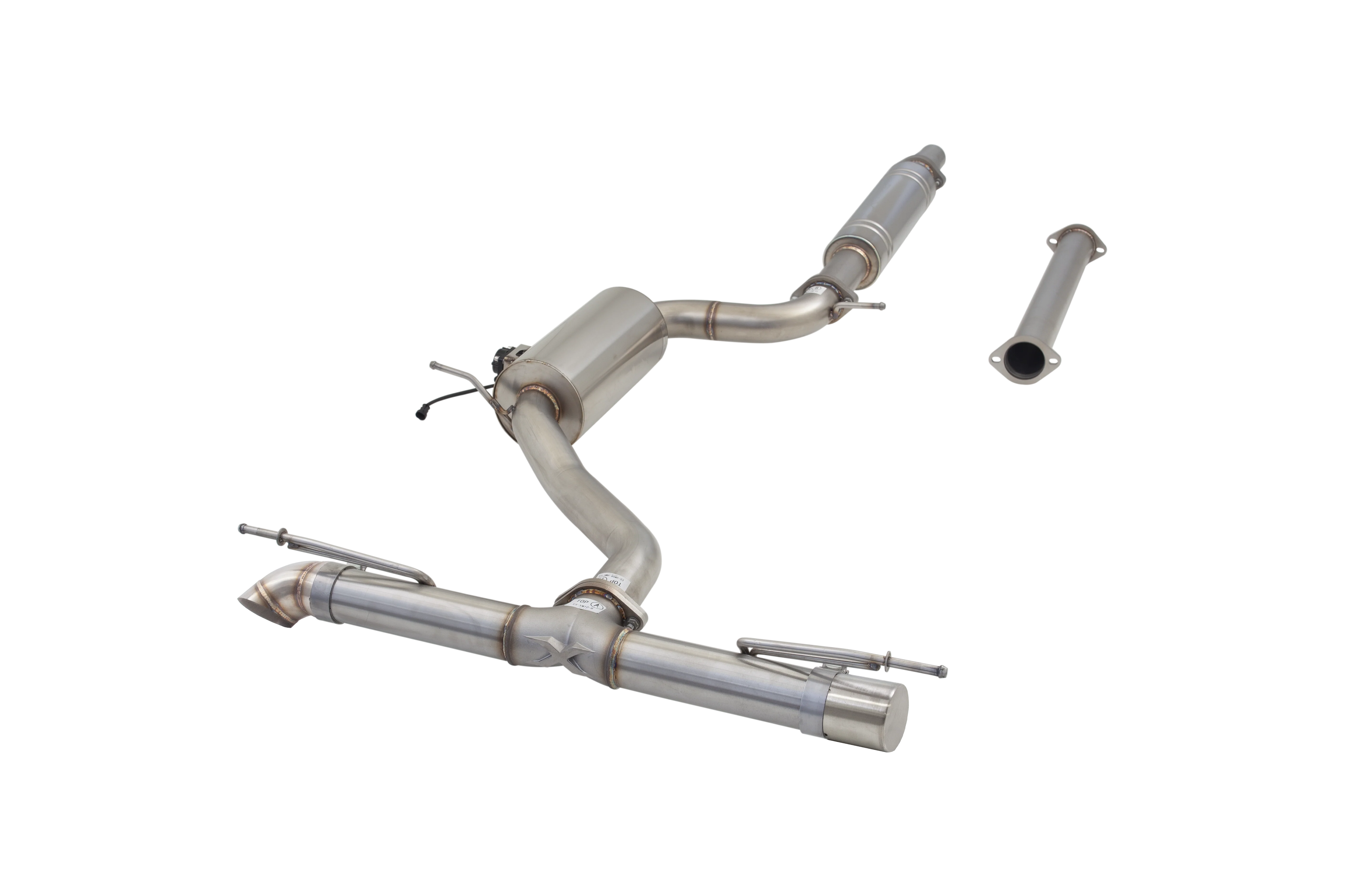 VW Golf TSI MK7 to MK8 Varex Valved Cat Back Exhaust System - Image 4