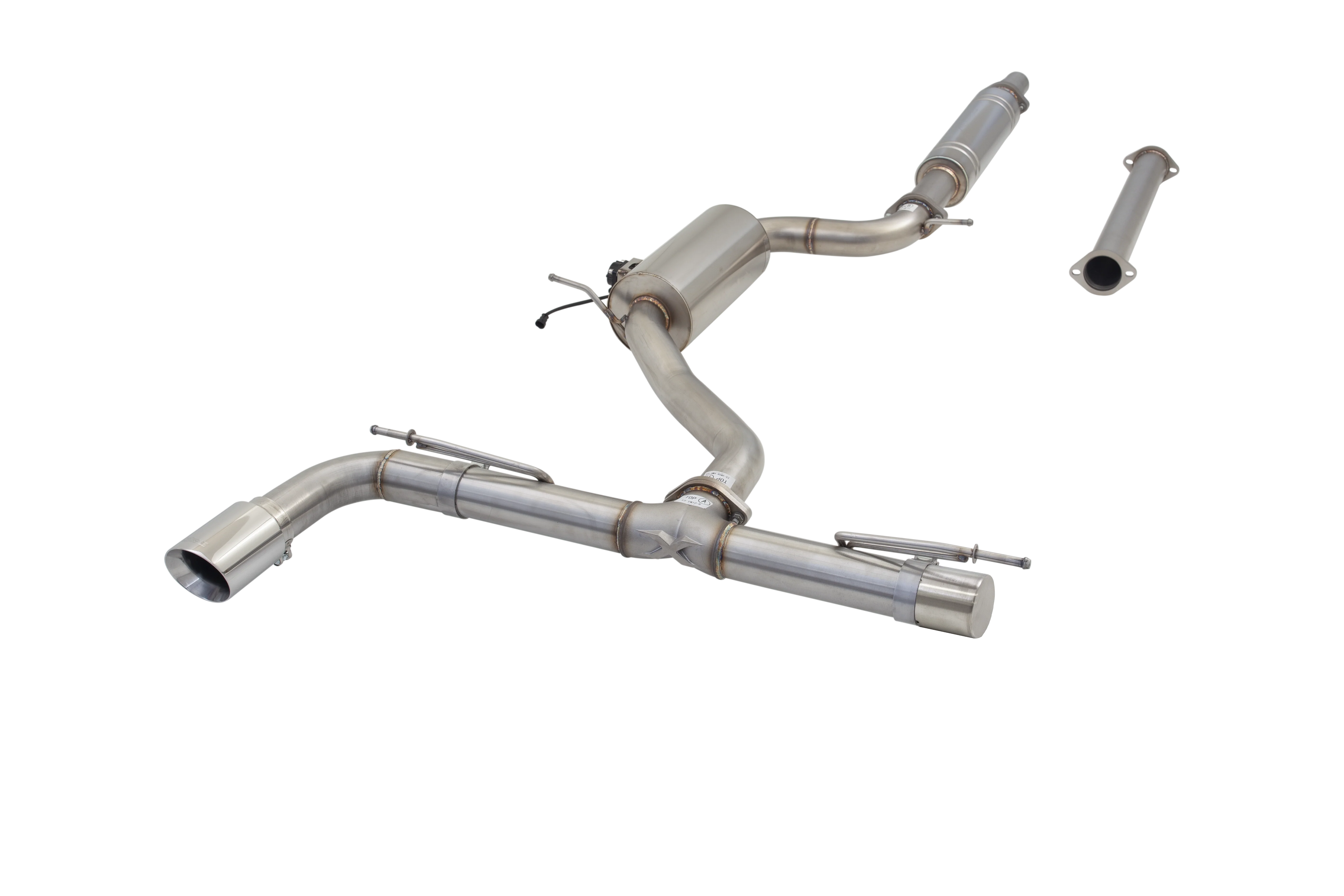 VW Golf TSI MK7 to MK8 Varex Valved Cat Back Exhaust System - Image 5